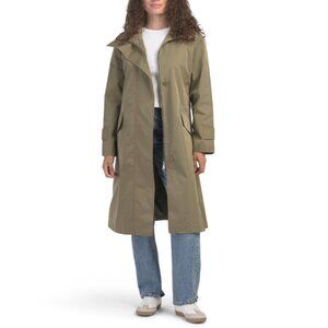 REBECCA MINKOFF Olive Funnel Neck Trench Coat